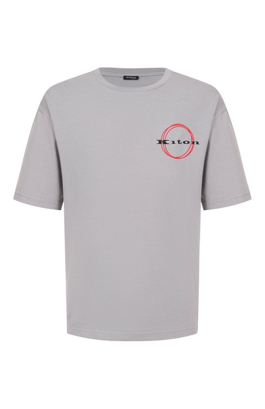 Хлопковая футболка Kiton UMK042101 Серый UMK042101