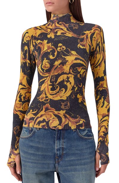 Водолазка из вискозы VERSACE JEANS COUTURE, арт. 79HAFM04/CMN04, фото 3