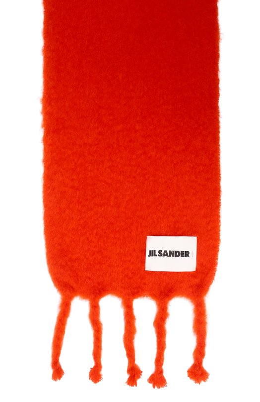Шерстяной шарф Jil Sander J40TE0118/J40041 Красный  J40TE0118/J40041 Фото 3