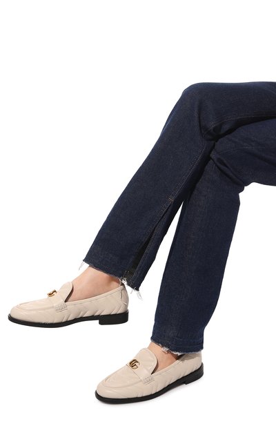 Кожаные лоферы GUCCI, арт. 670399 BKO60, фото 3