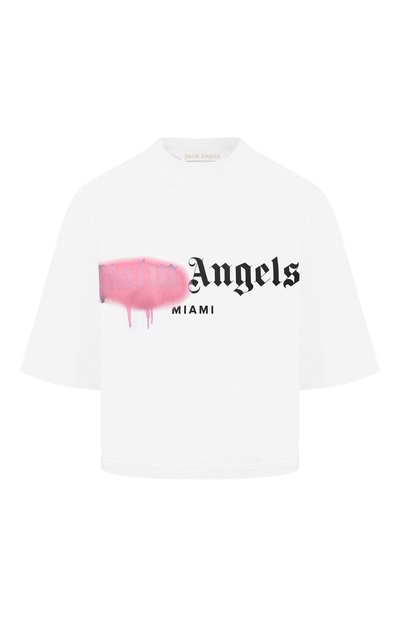 Женская хлопковая футболка PALM ANGELS, арт. PWAA020F20JER0010130