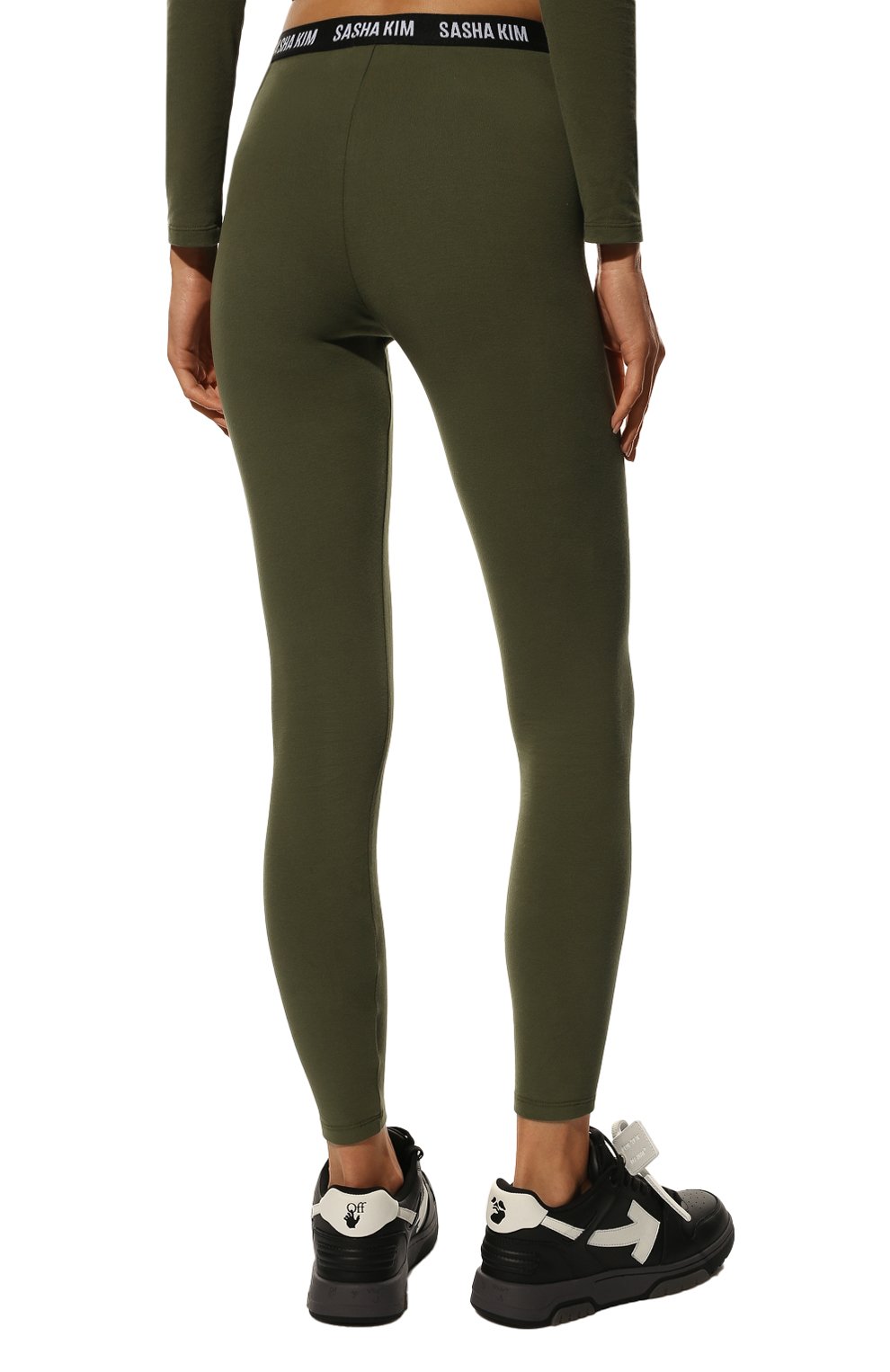 Хлопковый костюм SASHA KIM хаки цвета по цене 26900 руб., арт. УТ-00000647, фото 5 Хлопковый костюм SASHA KIM, арт. УТ-00000647, фото 5