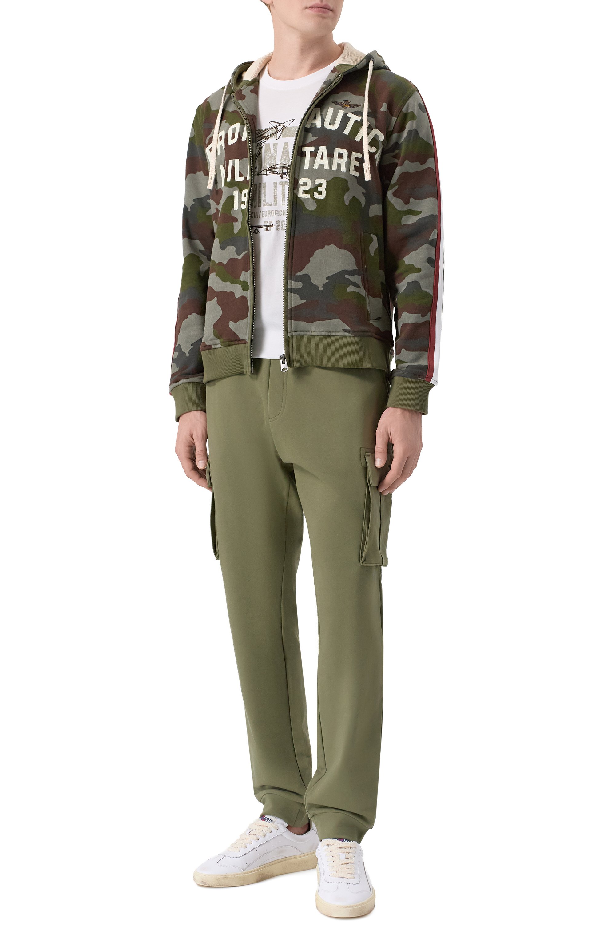 Хлопковые джоггеры AERONAUTICA MILITARE, арт. PF1020UF00674, фото 2