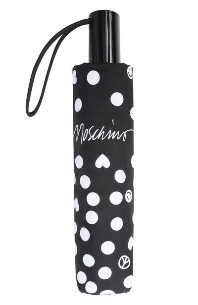 Складной зонт MOSCHINO черного цвета по цене 10750 руб., арт. 8939-0PENCL0SEA, фото 5 Складной зонт MOSCHINO, арт. 8939-0PENCL0SEA, фото 5