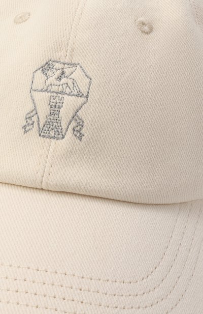 Хлопковая бейсболка BRUNELLO CUCINELLI, арт. B277PW322A, фото 3