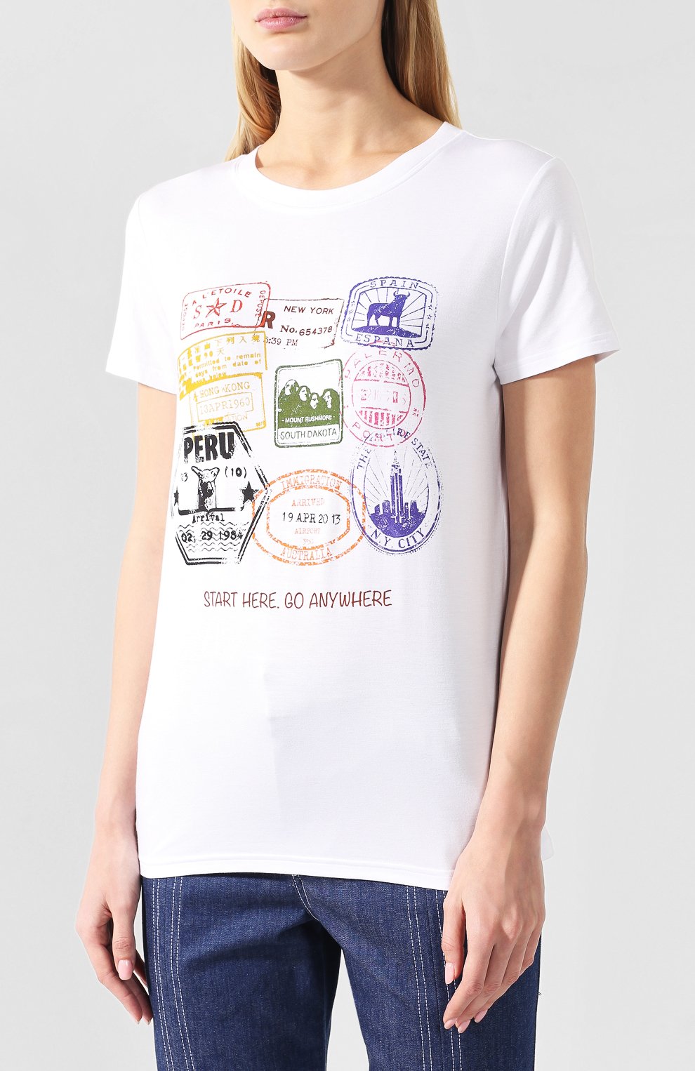 Футболка с принтом TEREKHOV GIRL, арт. 2TSH011/PERU/5620.100/S19, фото 3