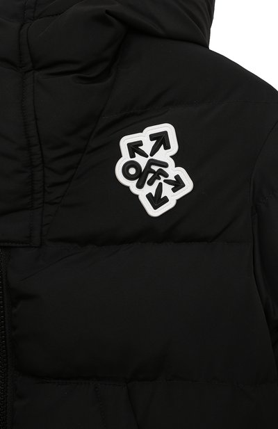 Утепленная куртка OFF-WHITE черного цвета по цене 75450 руб., арт. OBED001F22FAB0011018, фото 3 Утепленная куртка OFF-WHITE, арт. OBED001F22FAB0011018, фото 3