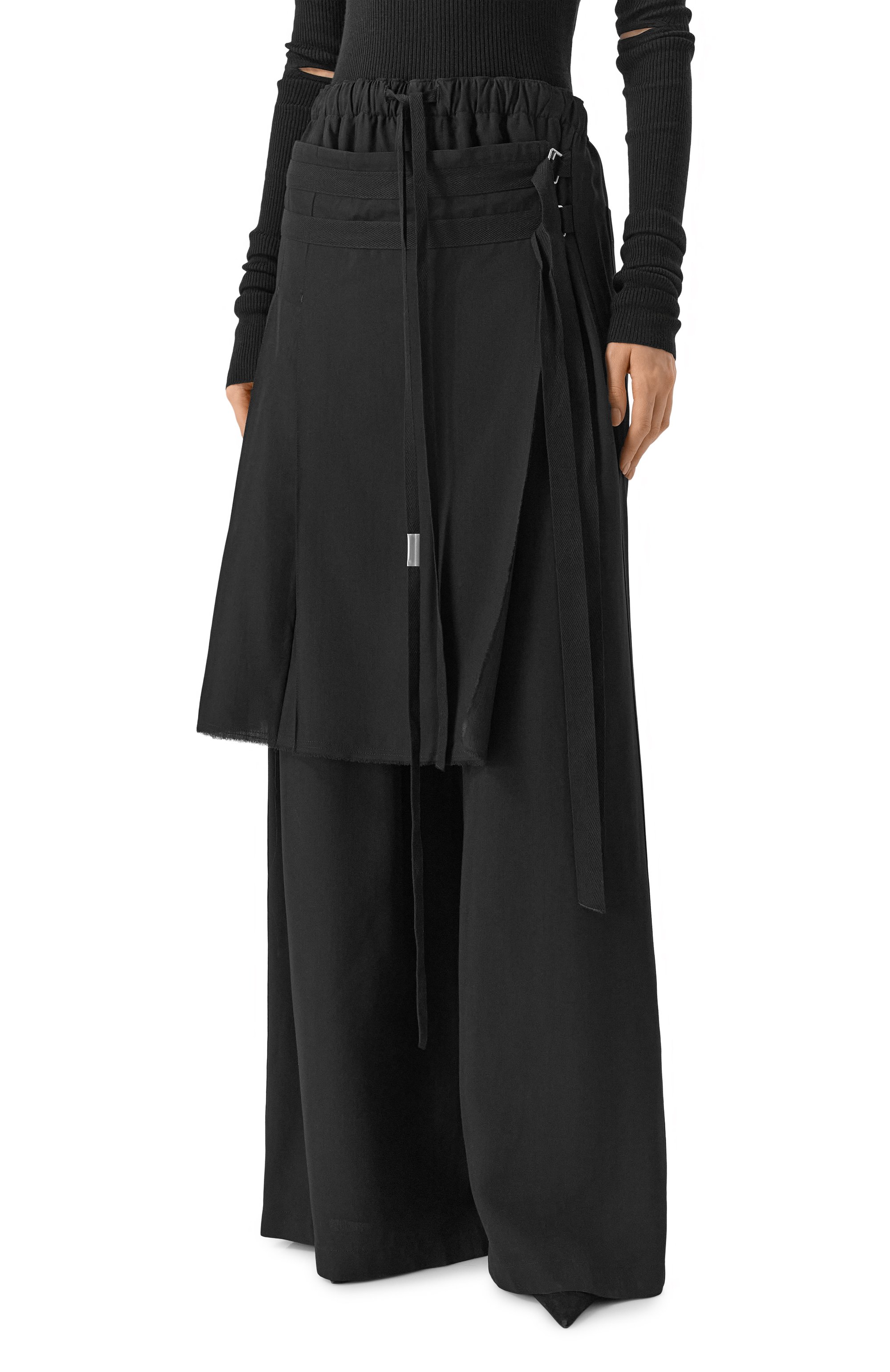 Брюки из вискозы и шерсти ANN DEMEULEMEESTER, арт. B0013605/FA556, фото 3