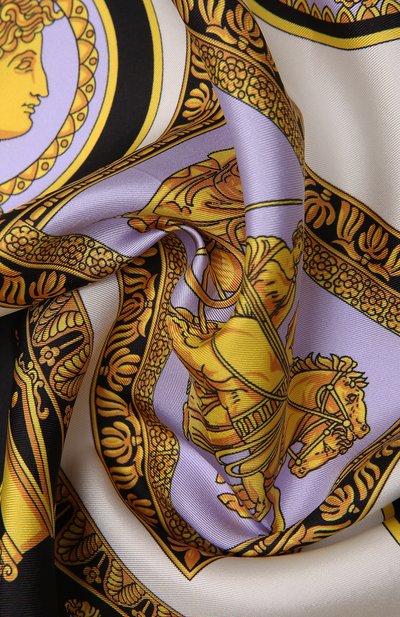 Шелковый платок VERSACE разноцветного цвета по цене 52950 руб., арт. 1001600/1A02967, фото 5 Шелковый платок VERSACE, арт. 1001600/1A02967, фото 5