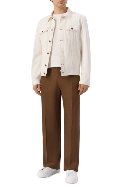 Льняные брюки MVST коричневого цвета по цене 72850 руб., арт. M26.2PM.T039/F157, фото 2 Льняные брюки MVST, арт. M26.2PM.T039/F157, фото 2