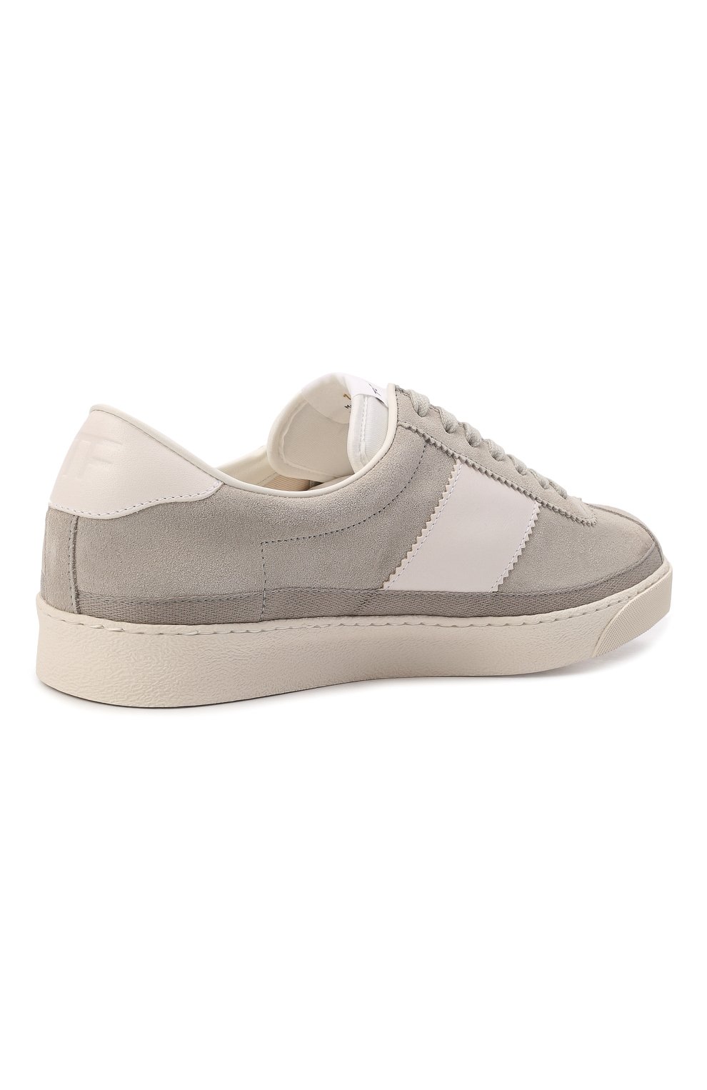 Замшевые кеды TOM FORD светло-серого цвета по цене 86200 руб., арт. J1261T-LCL046, фото 5 Замшевые кеды TOM FORD, арт. J1261T-LCL046, фото 5