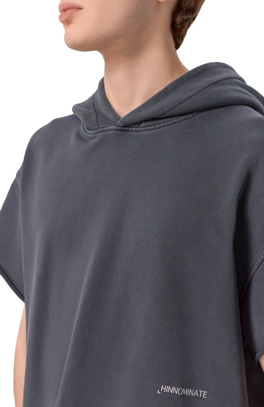 Хлопковое худи HINNOMINATE HMABM01570 Серый  HMABM01570 Фото 5