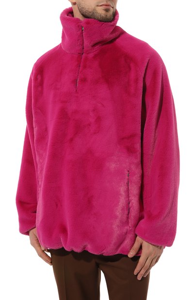 Толстовка из экомеха D.SIMACHEV фуксия цвета по цене 80000 руб., арт. ХРМ01012302/00012-00009, фото 3 Толстовка из экомеха D.SIMACHEV, арт. ХРМ01012302/00012-00009, фото 3