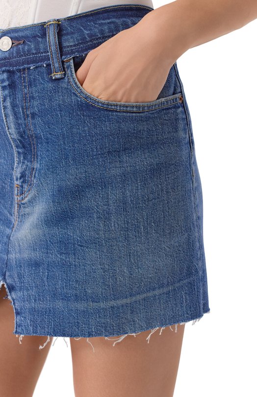 Джинсовая юбка VETEMENTS WE76DK347N3/2804 DENIM Синий  WE76DK347N3/2804 DENIM Фото 5