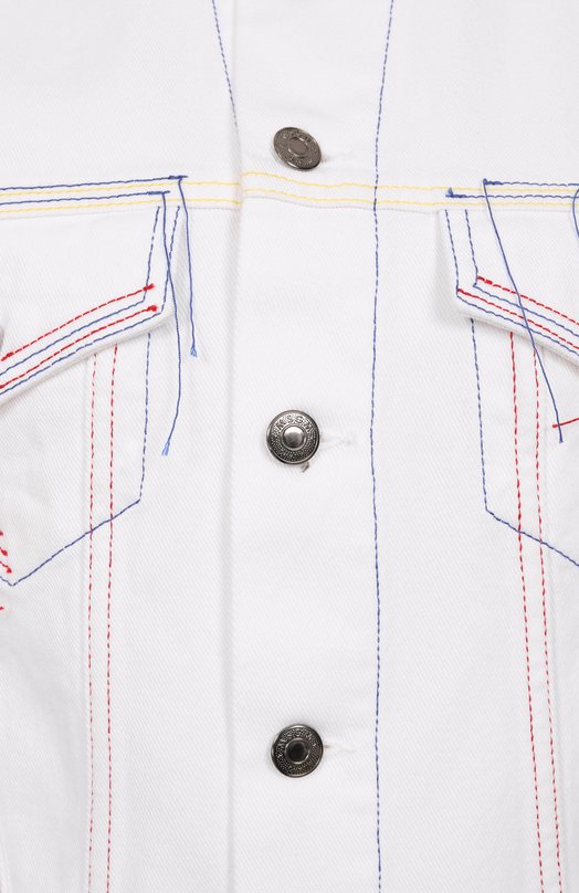 Джинсовый жилет MSGM 3842MDH230/257241 Белый  3842MDH230/257241 Фото 6