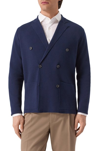 Хлопковый пиджак CORNELIANI, арт. 25M594-2525155, фото 3