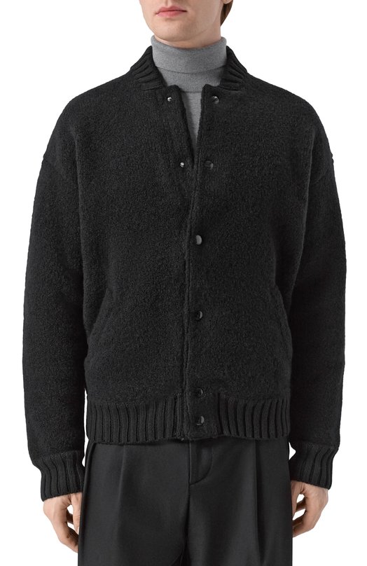 Шерстяной бомбер Laneus F5LAMAB0365 Чёрный  F5LAMAB0365 Фото 3