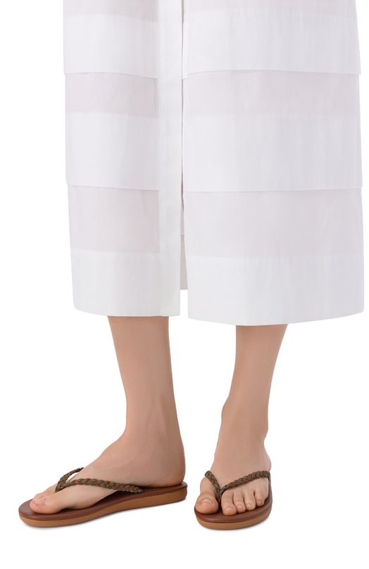 Замшевые шлепанцы Saionara Ancient Greek Sandals SAI0NARA/CR0STA Коричневый  SAI0NARA/CR0STA Фото 2