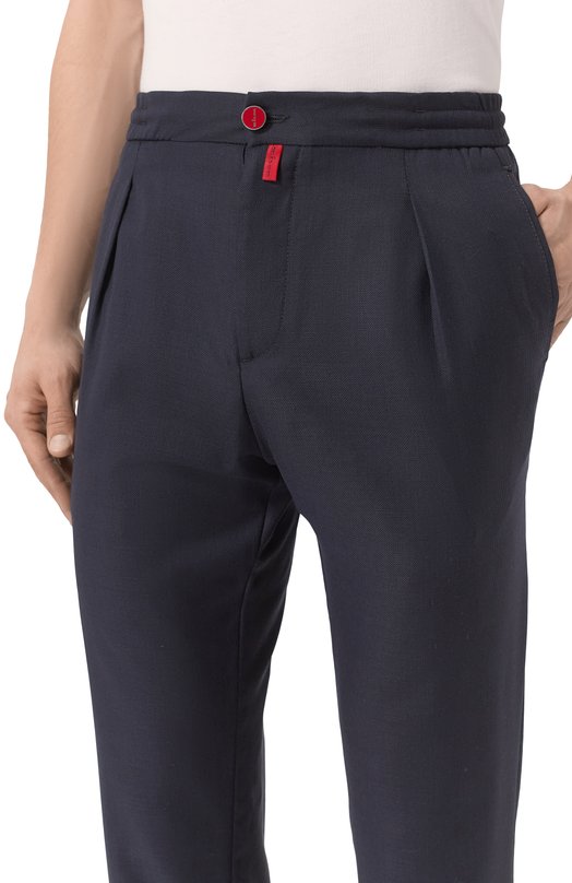 Шерстяные брюки Kiton UP1LACK0629F04 Синий  UP1LACK0629F04 Фото 5