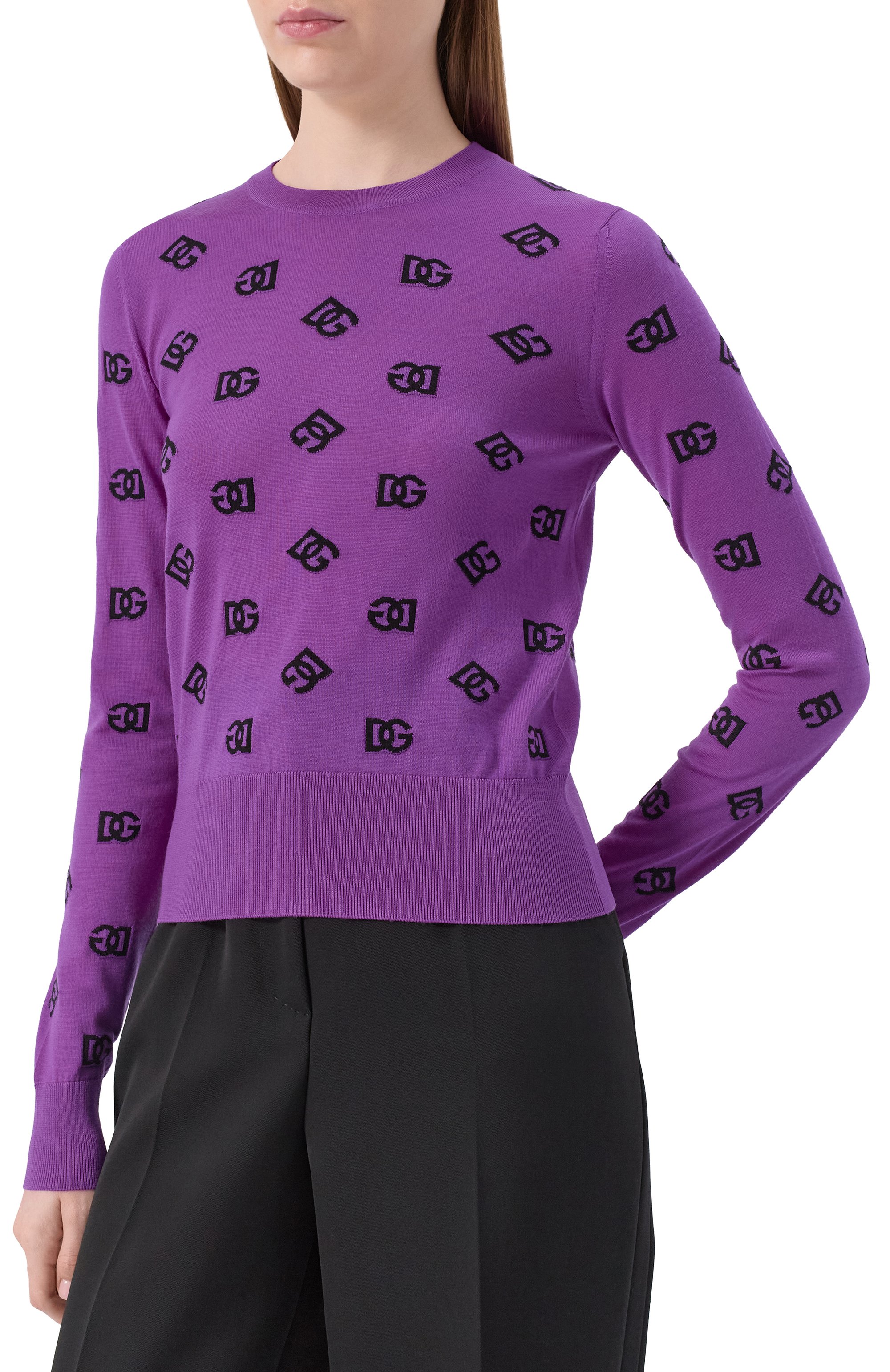 Пуловер из шерсти и шелка DOLCE & GABBANA, арт. FXJ34T/JGMB2, фото 3