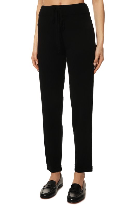 Брюки из шерсти и кашемира crem38 Чёрный, фото 3