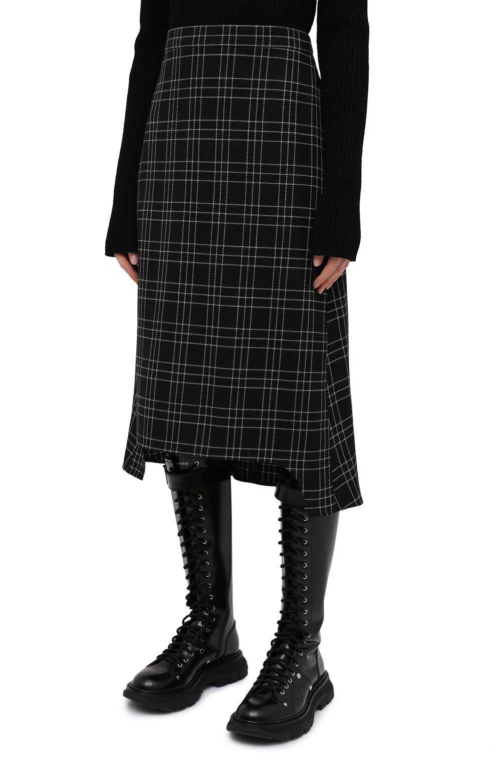 Шерстяная юбка ALEXANDER MCQUEEN, арт. 642000/QJAB5, фото 3