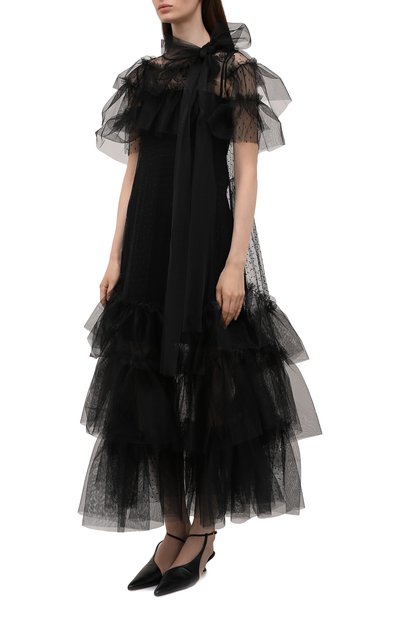 Платье REDVALENTINO черного цвета по цене 104000 руб., арт. WR0VA19U/669, фото 3 Платье REDVALENTINO, арт. WR0VA19U/669, фото 3