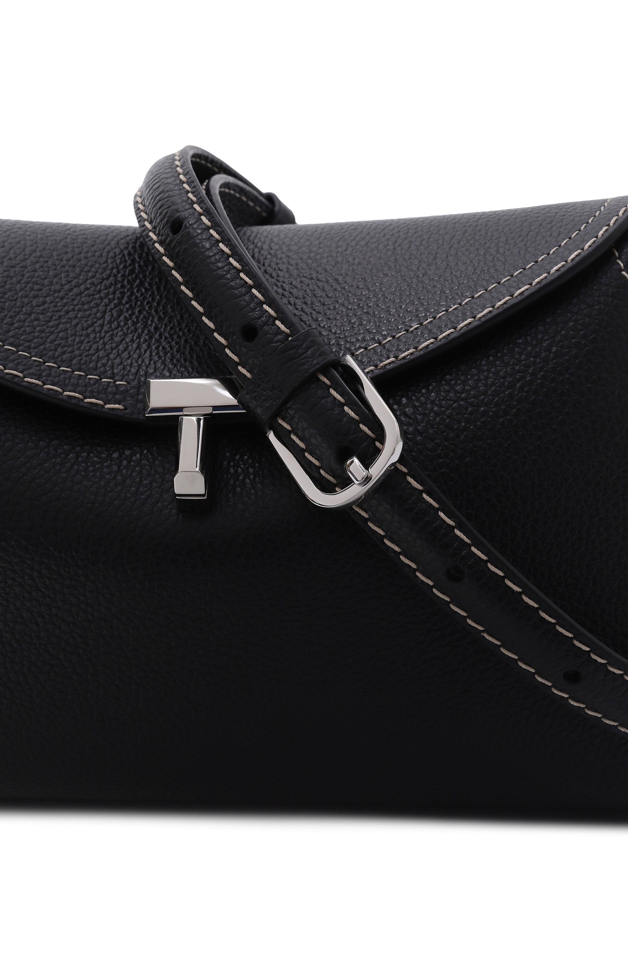 Клатч t-lock TOTEME черного цвета по цене 137000 руб., арт. 234-WLGBG423-LE0030, фото 3 Клатч t-lock TOTEME, арт. 234-WLGBG423-LE0030, фото 3