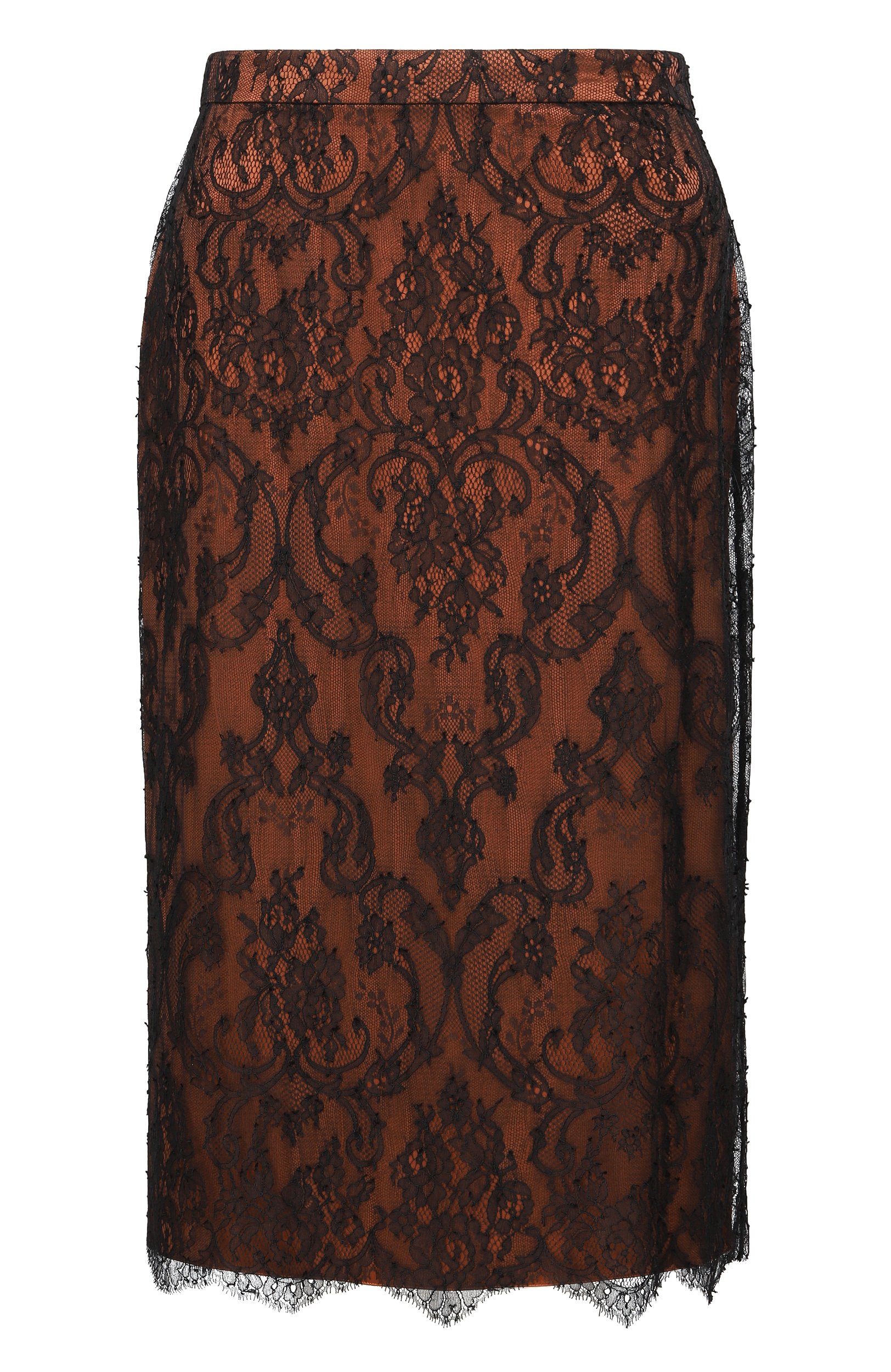 Юбка из вискозы MVST, арт. M26.1MW.SA16.1/C001 SATIN+LACE, фото 1