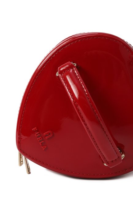 Женская кожаный футляр для украшений FURLA красного цвета, арт. WE00744/BX0246 | Фото 2 (Материал сплава: Проставлено; Материал: Натуральная кожа; Нос: Не проставлено)