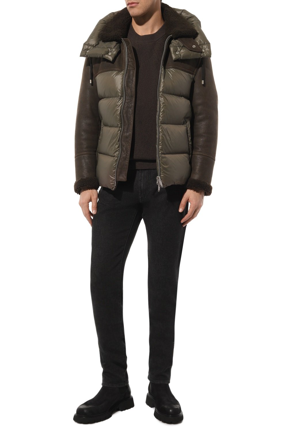 Комбинированная дубленка DRM, арт. DRM5049/D1863, фото 2