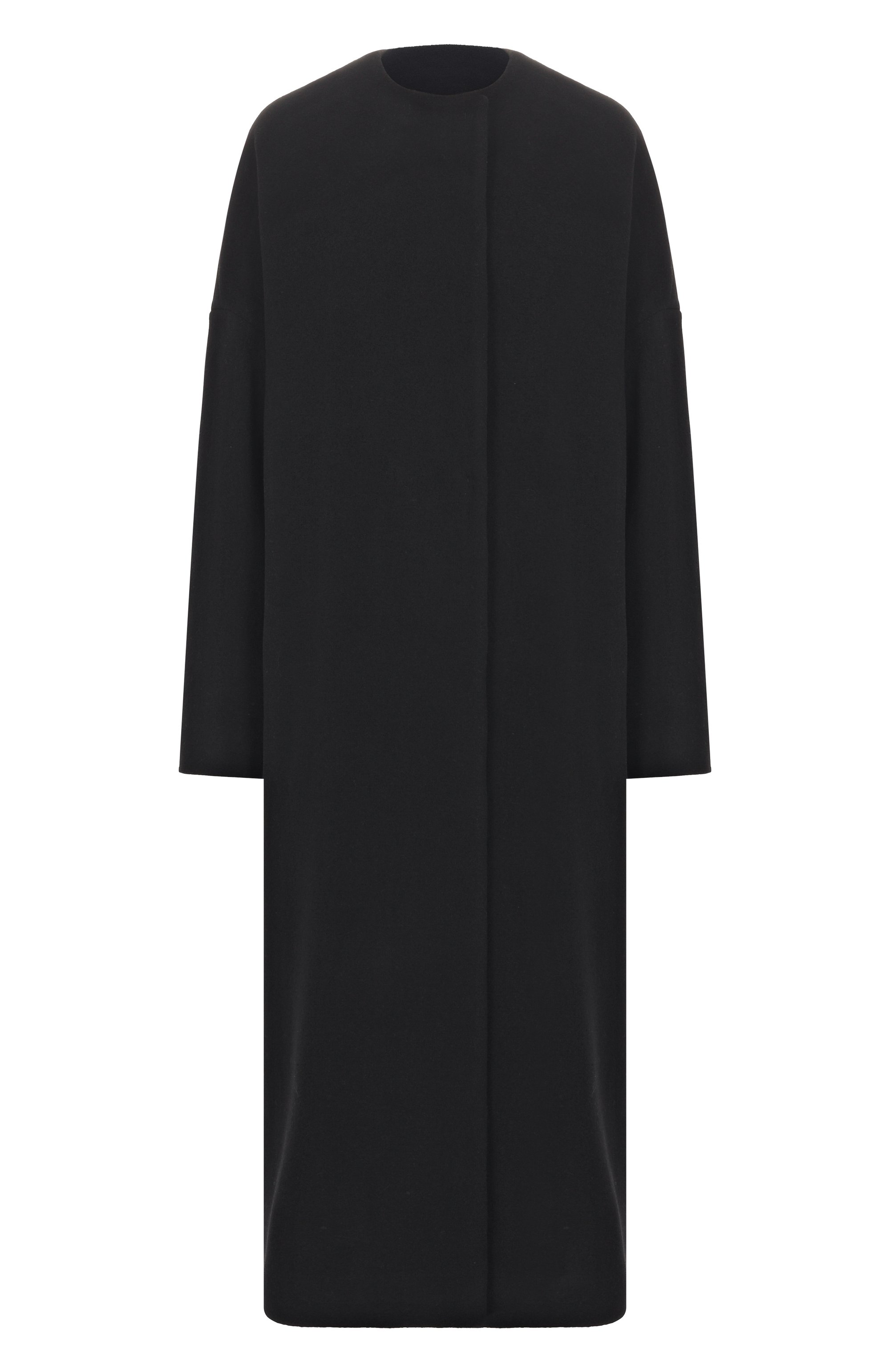 Пальто N21 черного цвета по цене 110000 руб., арт. N032/3062, фото 1 Пальто N21, арт. N032/3062, фото 1