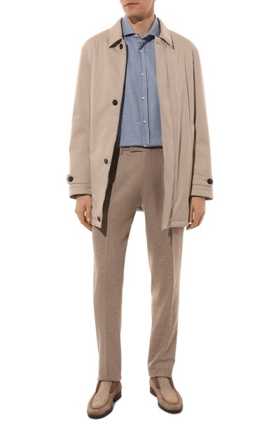 Рубашка из хлопка и лиоцелла BRUNELLO CUCINELLI, арт. MY6370627, фото 2