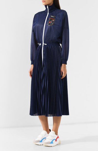 Перфорированное платье REDVALENTINO темно-синего цвета по цене 69100 руб., арт. RR3MJ00F/YFU, фото 3 Перфорированное платье REDVALENTINO, арт. RR3MJ00F/YFU, фото 3