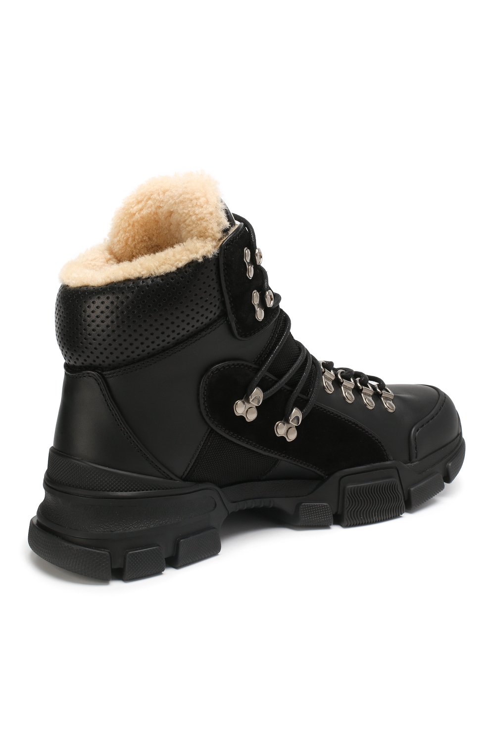 Кожаные кроссовки flashtrek с внутренней отделкой из овчины GUCCI, арт. 550034/D6060, фото 4