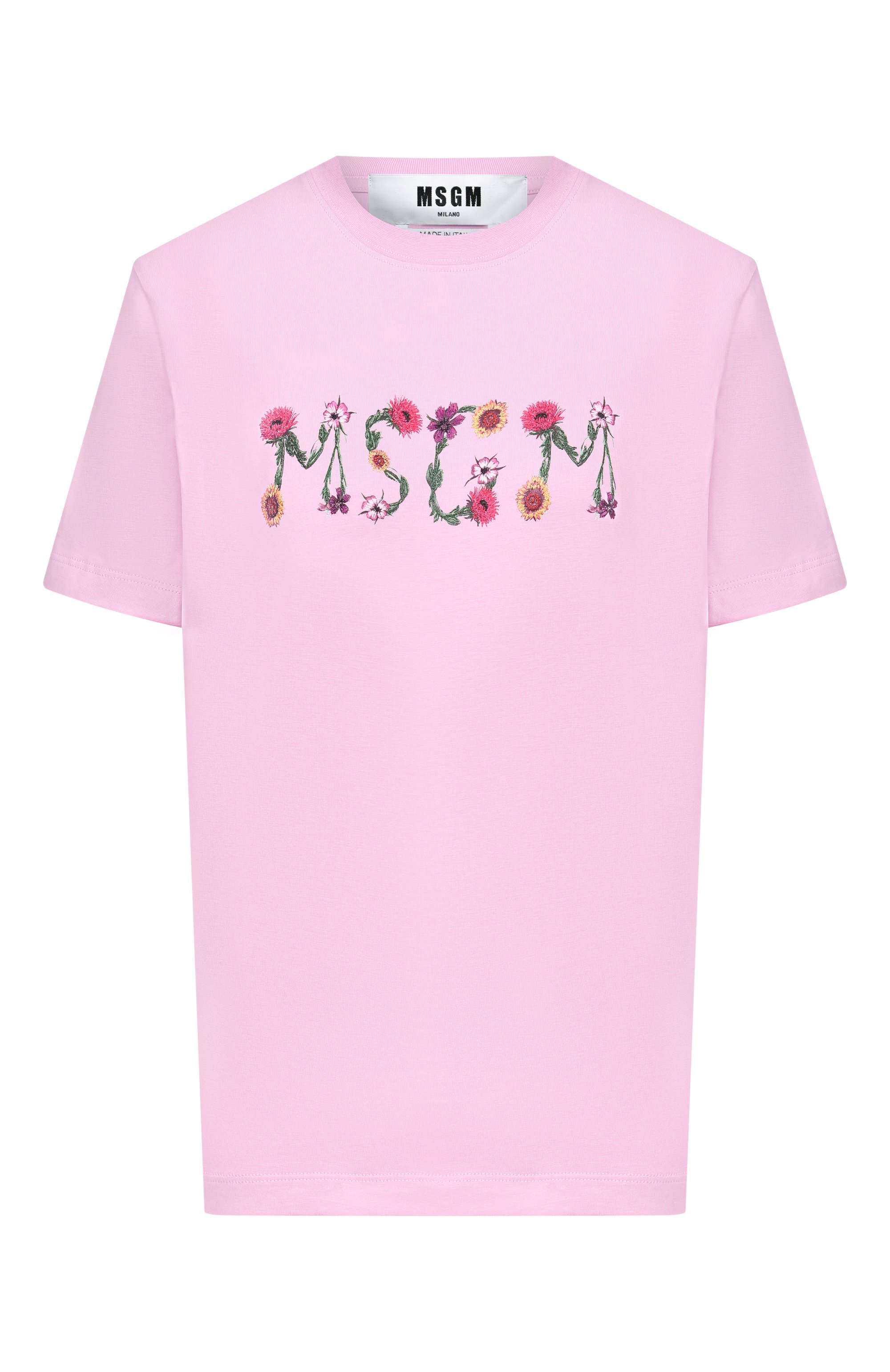 Хлопковая футболка MSGM, арт. 4041MDM124N/267002, фото 1