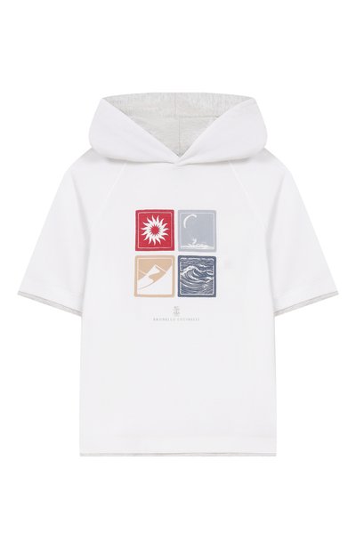 Хлопковое худи BRUNELLO CUCINELLI, арт. BE854E508B