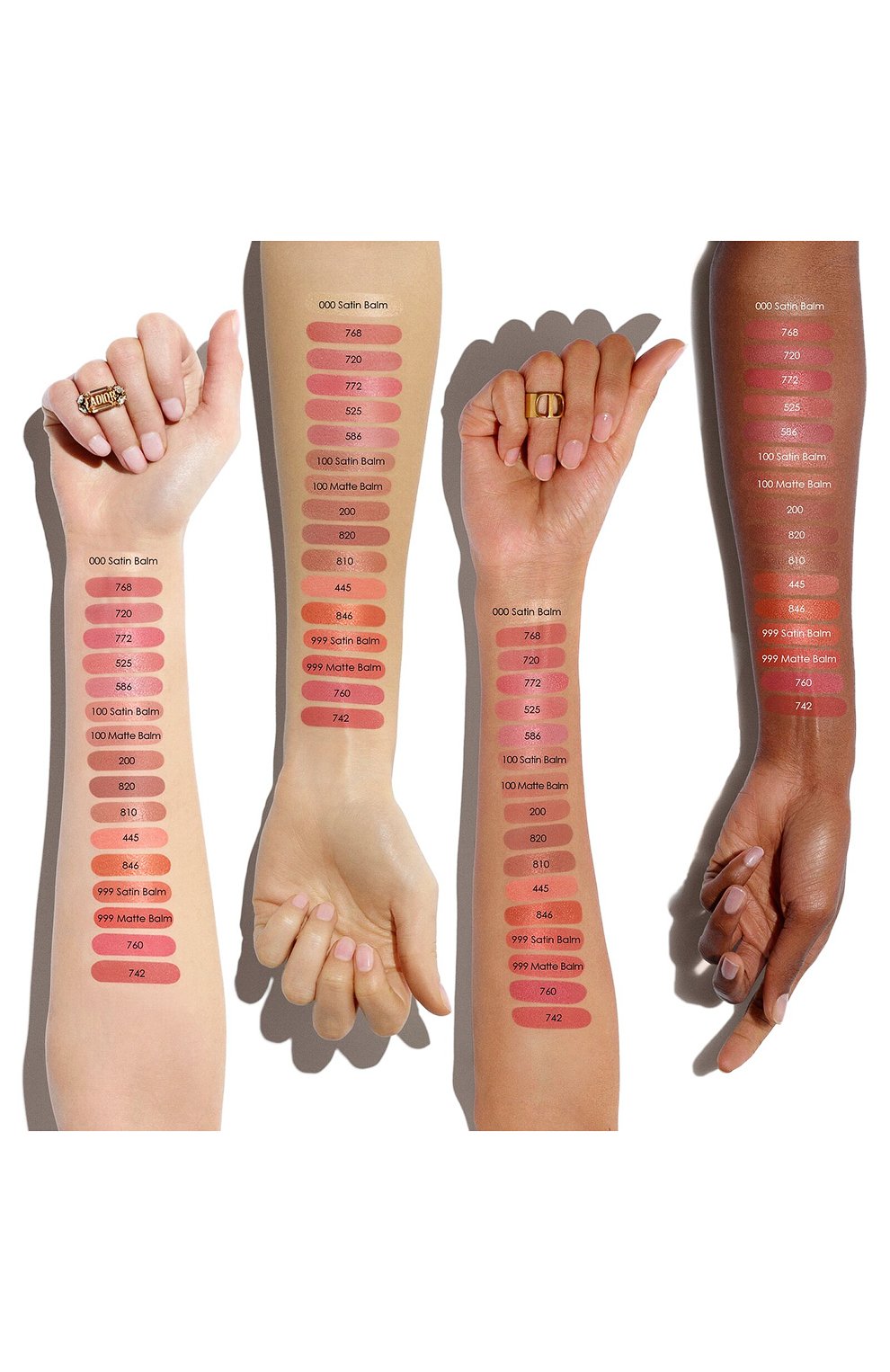 Рефил бальзама для губ с сатиновым финишем rouge dior satin balm, оттенок 100 естественный (3.5g) DIOR, арт. C323200001, фото 3