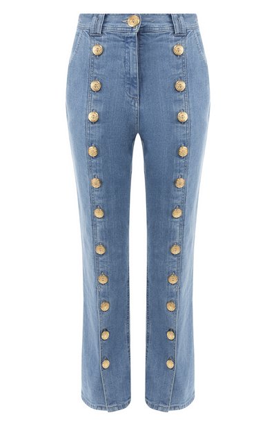 Женские укороченные джинсы BALMAIN, арт. RF15353/D041