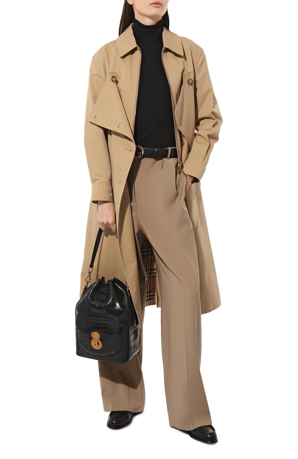 Сумка ricky из кожи крокодила RALPH LAUREN черного цвета по цене 1855000 руб., арт. 69H/ITJ47/FTJ47, фото 7 Сумка ricky из кожи крокодила RALPH LAUREN, арт. 69H/ITJ47/FTJ47, фото 7