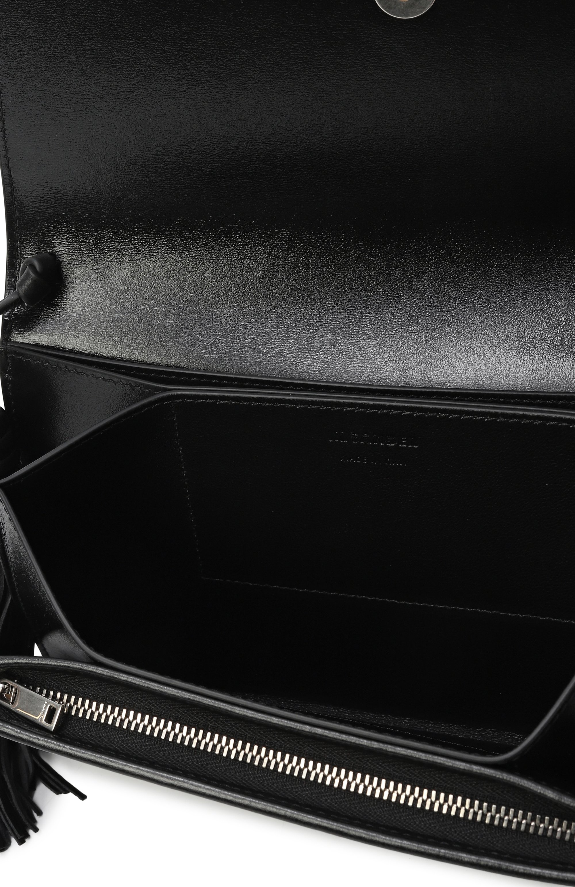 Сумка tassel JIL SANDER черного цвета по цене 130500 руб., арт. J07VL0045/P8592, фото 5 Сумка tassel JIL SANDER, арт. J07VL0045/P8592, фото 5