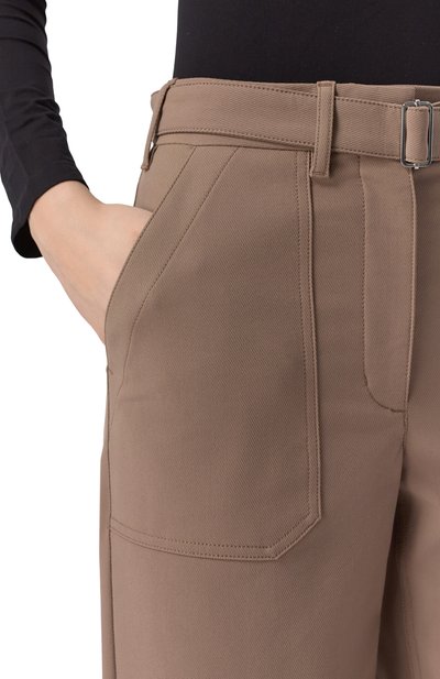 Брюки THEORY темно-бежевого цвета по цене 32100 руб., арт. P0104223, фото 5 Брюки THEORY, арт. P0104223, фото 5