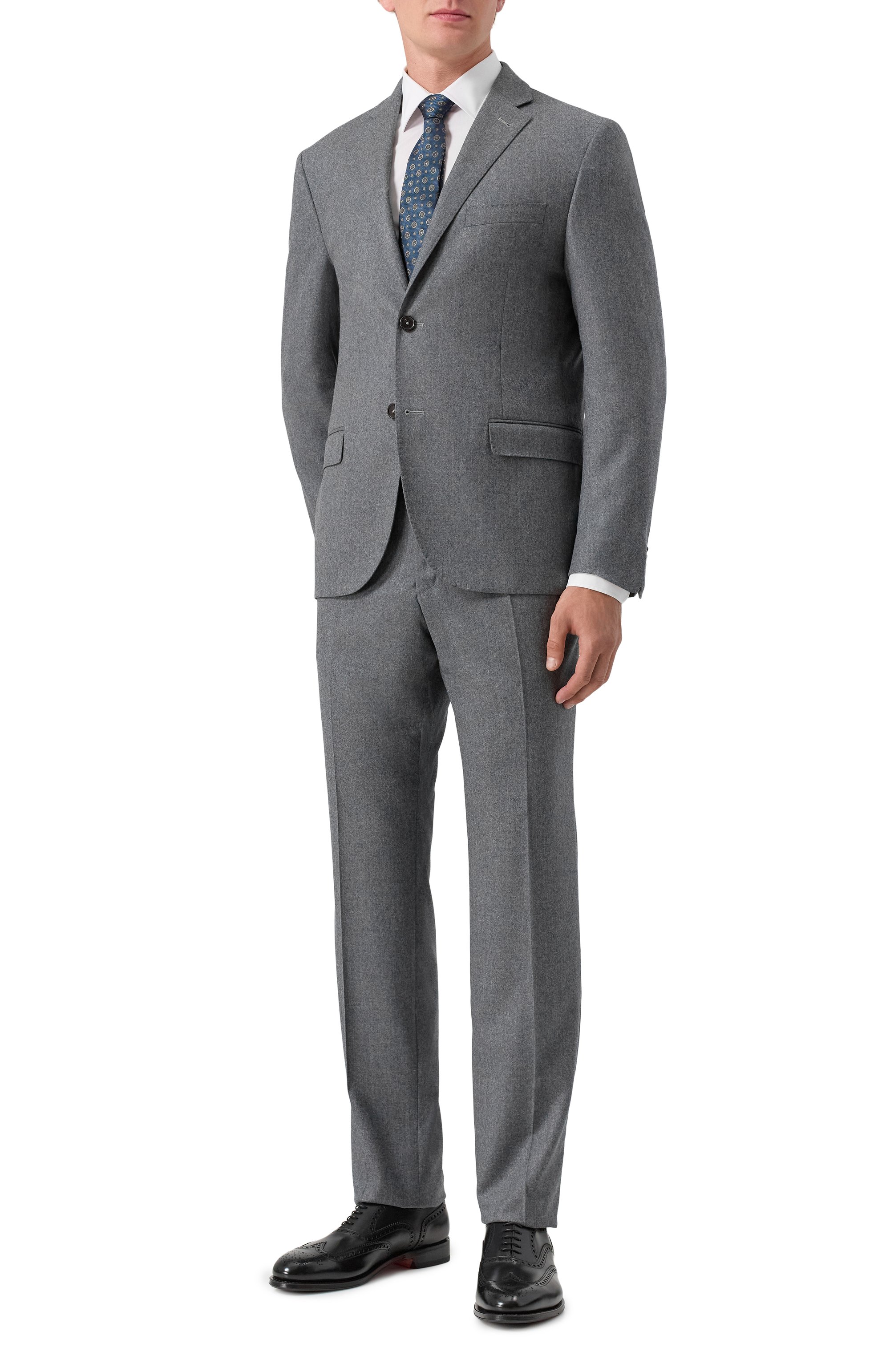 Шерстяной костюм CORNELIANI серого цвета по цене 168500 руб., арт. 266005-2618111_SET, фото 1 Шерстяной костюм CORNELIANI, арт. 266005-2618111_SET, фото 1