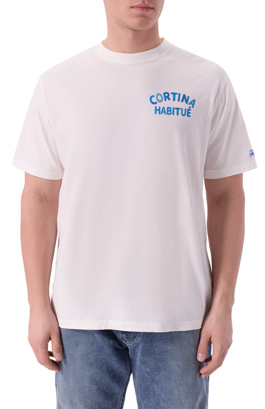 Хлопковая футболка MC2 Saint Barth ARN0004-00833I/ARN0TT WARM Белый  ARN0004-00833I/ARN0TT WARM Фото 3