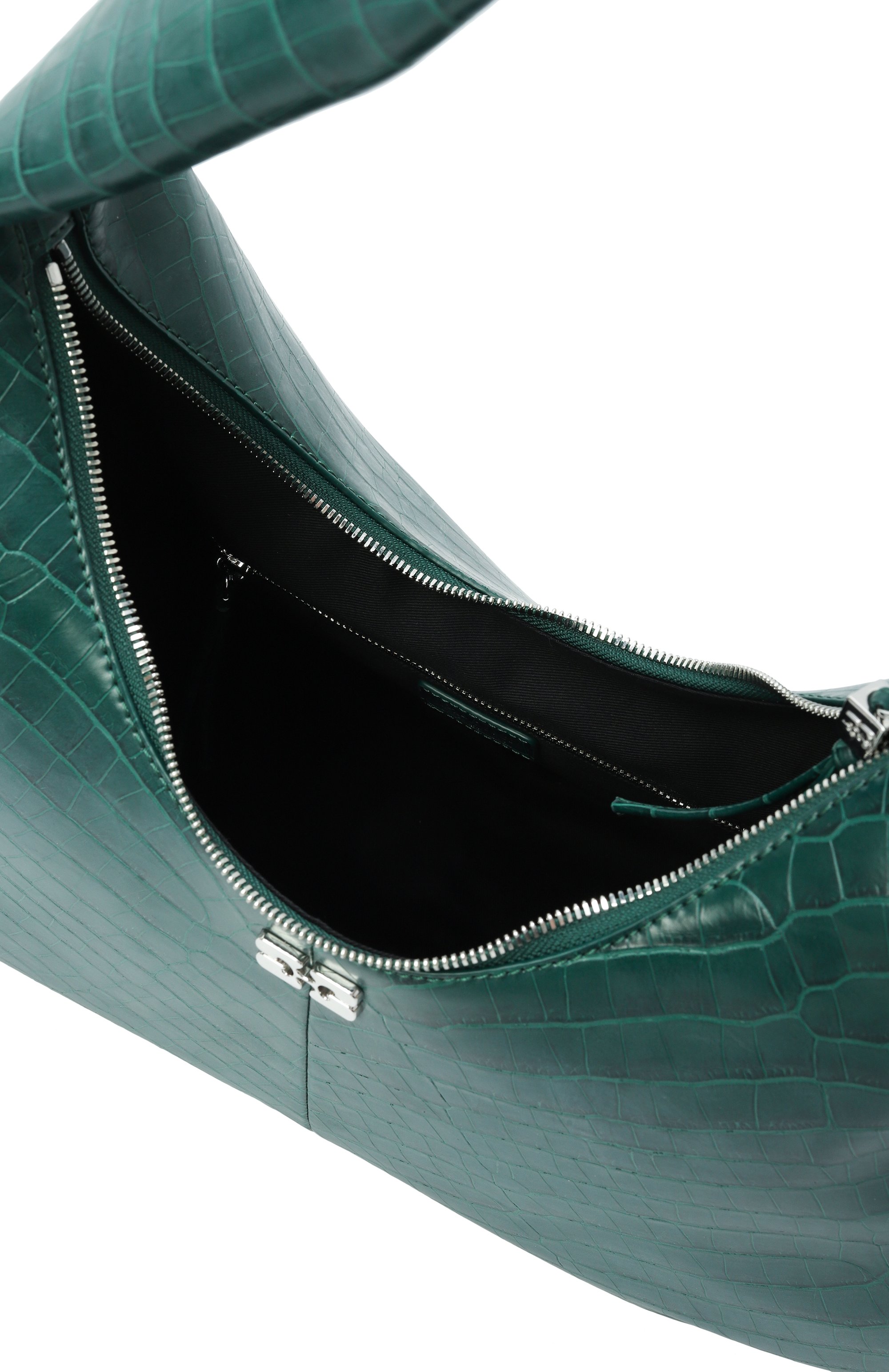 Сумка hobo medium GANNI зеленого цвета по цене 85100 руб., арт. A6867, фото 6 Сумка hobo medium GANNI, арт. A6867, фото 6