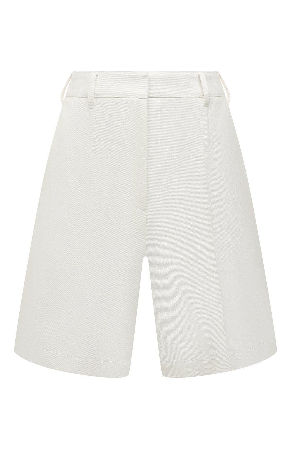 Хлопковые шорты PRADA молочного цвета по цене 110000 руб., арт. P232G-10VM-F0009-221, фото 1 Хлопковые шорты PRADA, арт. P232G-10VM-F0009-221, фото 1