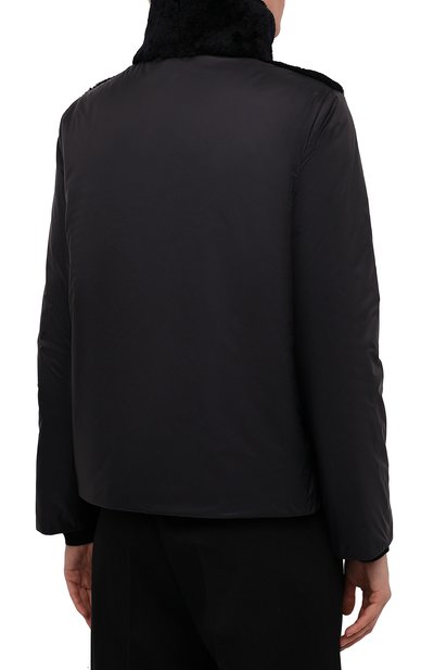 Дубленка из овчины GIORGIO ARMANI темно-синего цвета по цене 536500 руб., арт. BAB06P/BAP10, фото 4 Дубленка из овчины GIORGIO ARMANI, арт. BAB06P/BAP10, фото 4