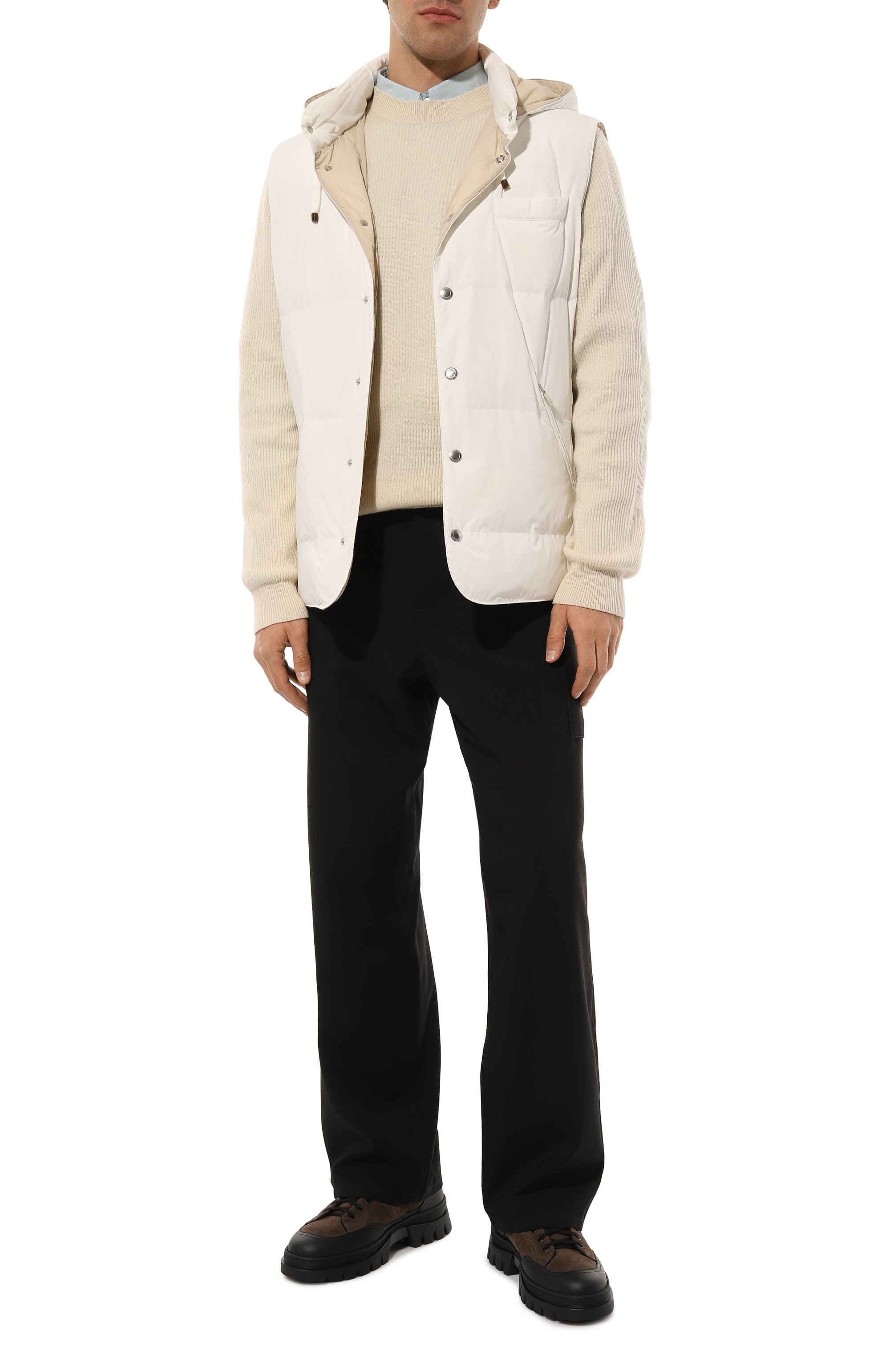 Пуховый жилет BRUNELLO CUCINELLI, арт. MM4031716, фото 2