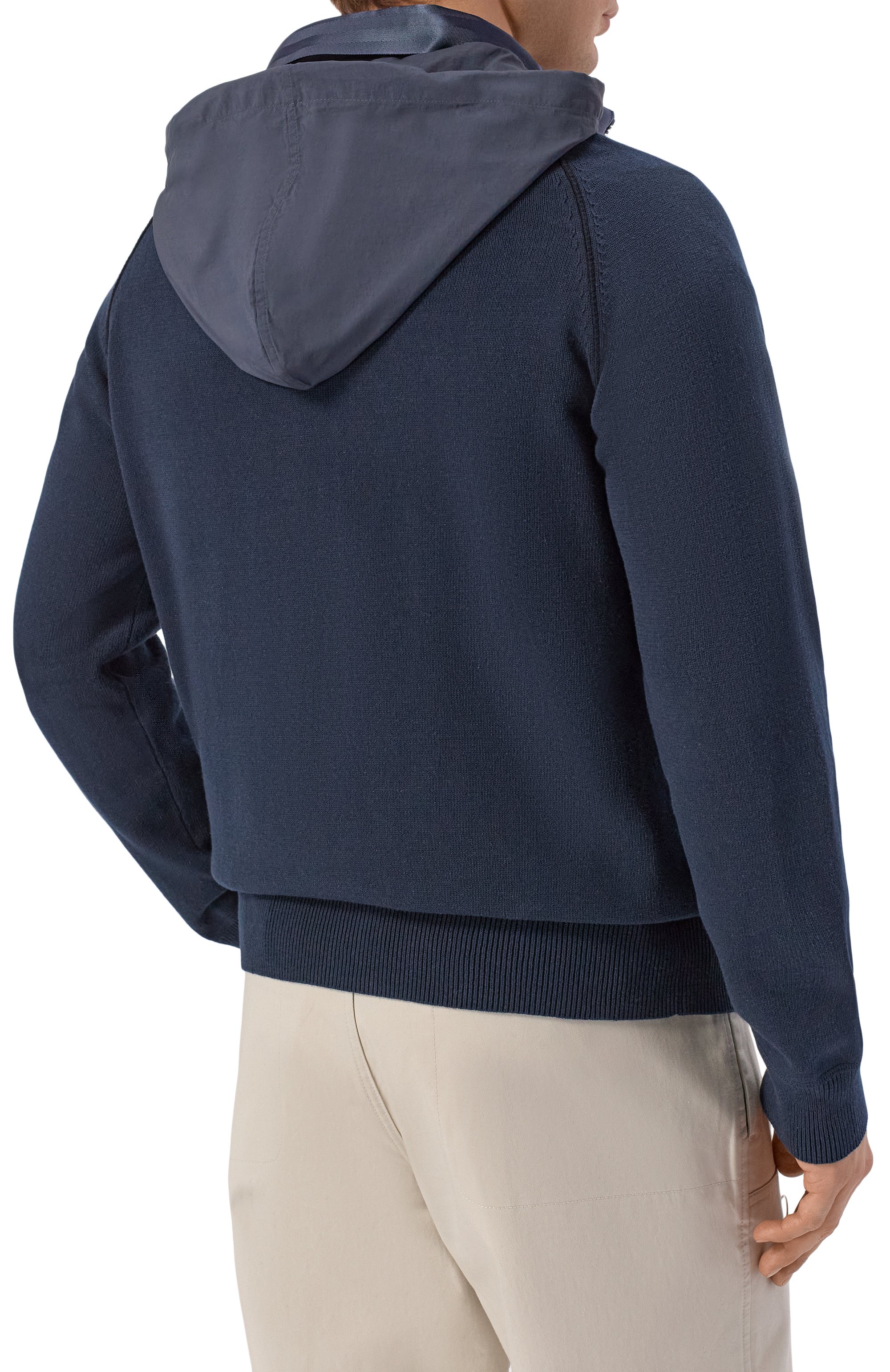 Хлопковый кардиган PARAJUMPERS темно-синего цвета по цене 45850 руб., арт. 26SM-PM KNR K09, фото 6 Хлопковый кардиган PARAJUMPERS, арт. 26SM-PM KNR K09, фото 6