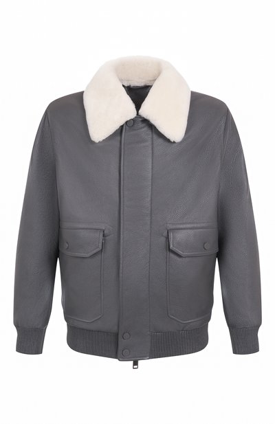 Мужской бомбер с воротником из овчины BRIONI, арт. PLBM0L/P7708